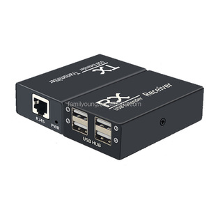 4พอร์ต USB 2.0ฮับ USB Extender RJ45อีเทอร์เน็ต Cat5e/6ถึง120M poc USB RJ45 Extender สำหรับคีย์บอร์ดเมาส์เครื่องพิมพ์ U Disk - Product Image 3