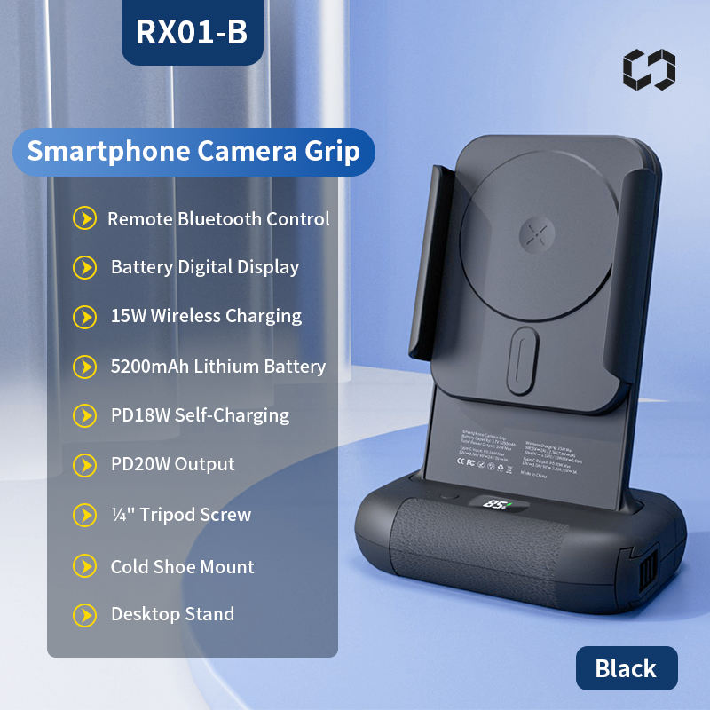 Ricarica rapida wireless nera base da 15 W