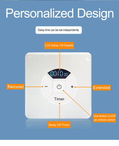 Smart Home <strong>Timer</strong> Switch LCD Display Delay Off Digital Electric <strong>Timer</strong> Wall Mounted Switch Countdown <strong>Timer</strong> - Product Image 6