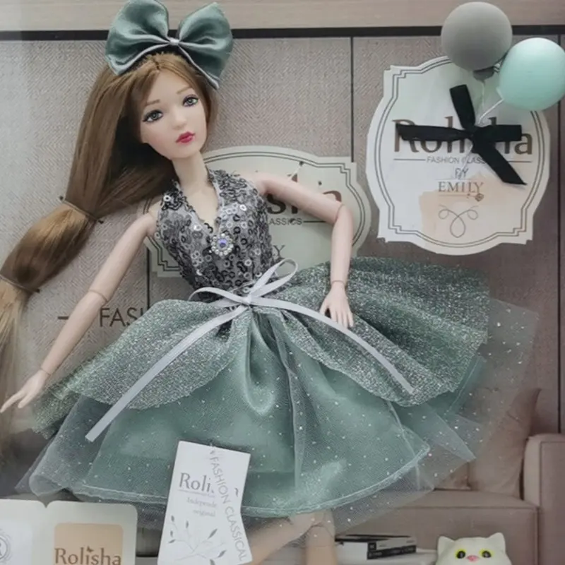 Bambola della ragazza del modello di modo di plastica da 11.5 pollici per i giocattoli della bambola di modo su ordinazione del bambino della ragazza