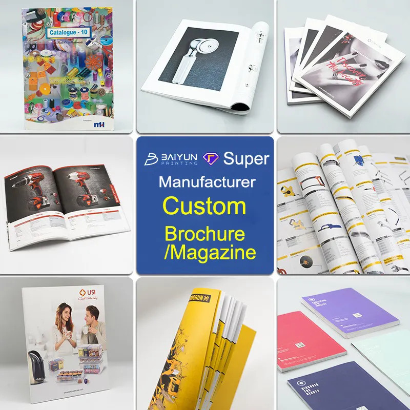 Originalhersteller individualisiertes professionelles A4/A5 Heft Offset hochwertige Katalog-Broschüre Geschäftsmagazin Publikationen