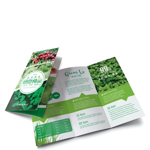 在线销售定制尺寸折成半定制纸公司Flayers广告传单菜单海报印刷 - Product Image 5