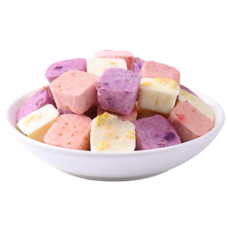 Groothandel Yoghurt Bevroren Gedroogde Heerlijke Yoghurt Blok Gevriesdroogde Yoghurt Fruit Melk Cubes