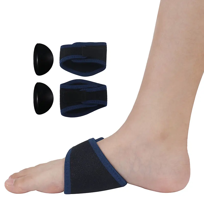Nuovi cuscinetti di supporto per arco della fasciatura solette per cuscino del piede della caviglia con supporto per arco per cuscino del piede con supporto per arco del piede piatto