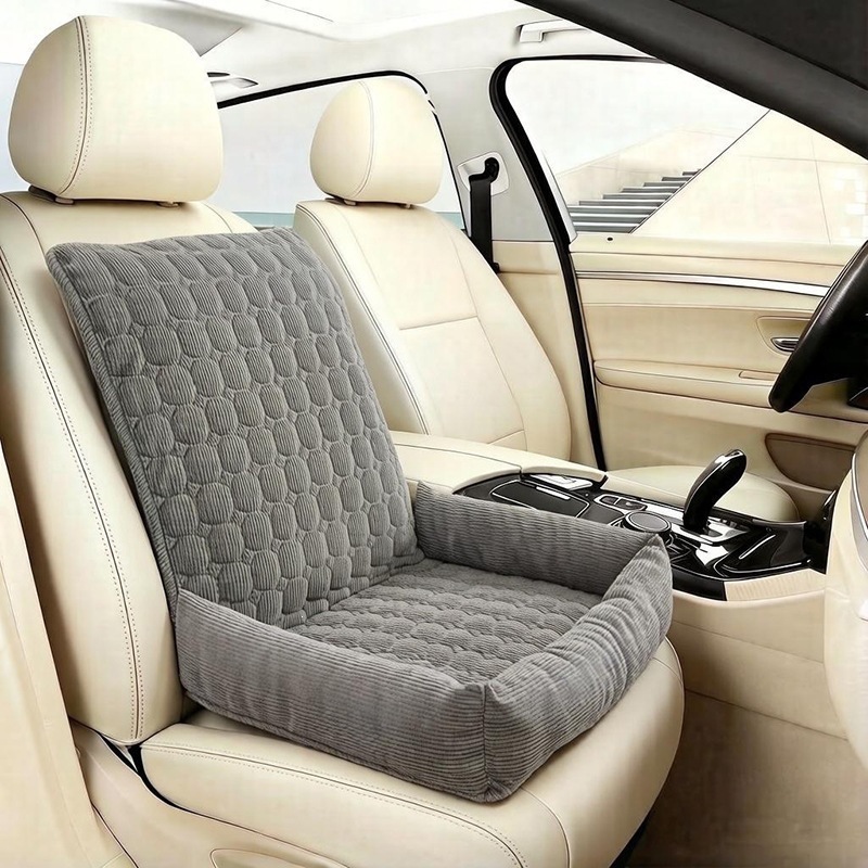 แผ่นรองสัตว์เลี้ยงในรถยนต์ - สีเทาเข้ม 60*100ซม
