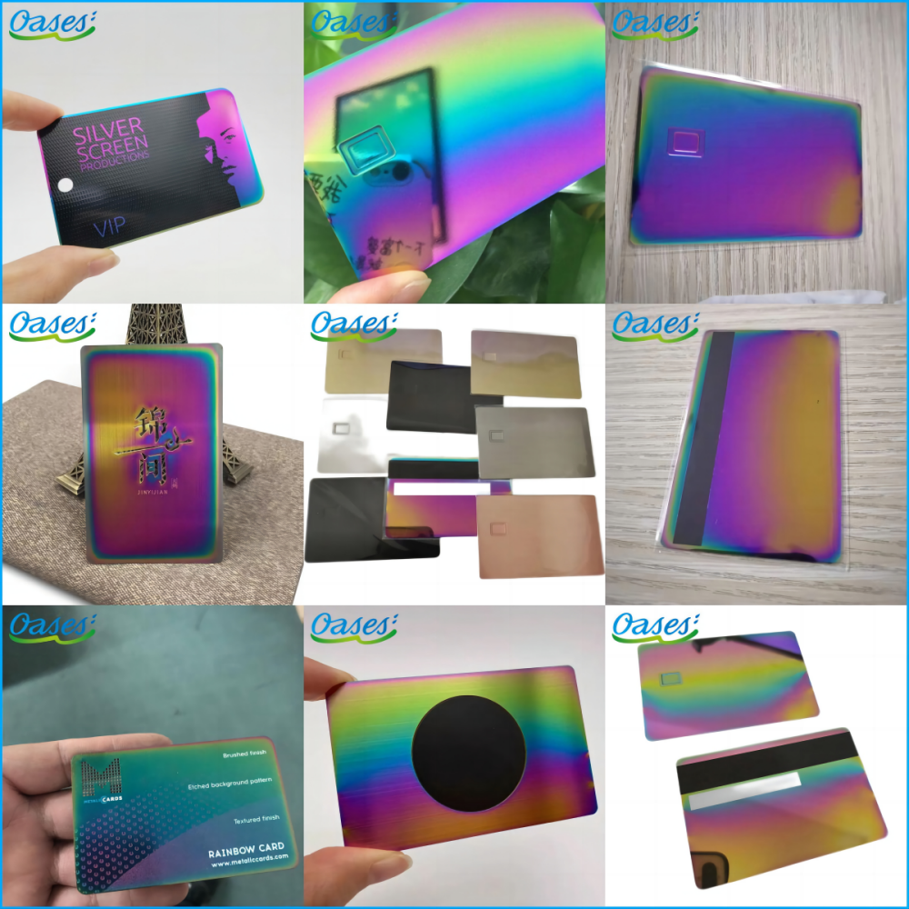 Finition couleur arc-en-ciel