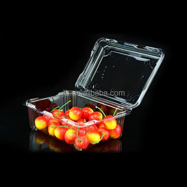Boîte à fruits en plastique, emballage à clapet, boîte d'emballage pour légumes fraises