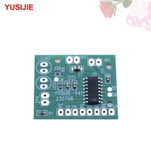 Yusijie441 ערכת מתנה אלקטרונית איכות צליל טובה עם 40 שניות הקלטה & מהבהב מודול pcba