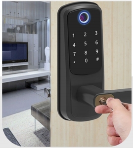 Fabrika fiyat ev daire odası dijital şifre anahtarsız giriş TT kilit APP kontrol parmak izi akıllı kapı kilidi - Product Image 3