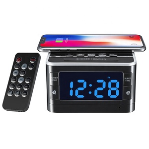Беспроводной телефон изменение FM радио цифровой будильник USB зарядка BT TF карта U флэш-диск Музыка динамик настольные часы - Product Image 3