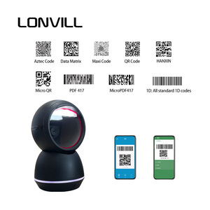 Desktop Barcode Scanner Supplier Mobile Retail Omnidirectional Image 2D Bar <strong>Code</strong> Wired Automatic Reader <strong>Qr</strong> Rs232 Scanners - Product Image 6