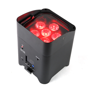 Uplight boda LED recargable DMX escenario inalámbrico alimentado por batería 6 en 1 RGBWA + UV 6*18W Par evento disco DJ bar controlador IR - Product Image 2
