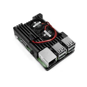<strong>Raspberry</strong> <strong>Pi</strong> <strong>3</strong> Model B plus dedicated Aluminum <strong>Case</strong> <strong>with</strong> Dual Cooling Fan Metal Shell Black Enclosure for <strong>Raspberry</strong> <strong>Pi</strong> <strong>3</strong> Model B - Product Image 3