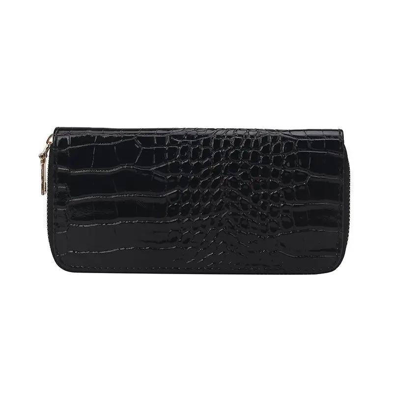 Sac à main en Pu pour femme, crocodile, style Euro-américain, porte-monnaie multi-cartes, très tendance, nouveauté, 2020