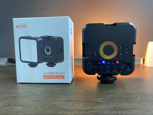 W70 Mini RGB kısılabilir LED ışık 70 LED boncuk taşınabilir Vlog LED ışık - Product Image 4