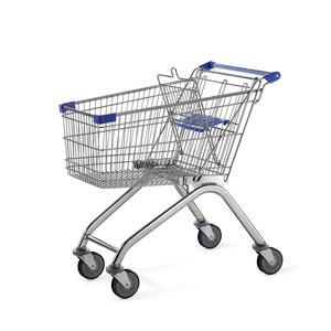 Folding Shopping <strong>Trolley</strong> with <strong>Lock</strong> Platform Structure Convenient <strong>Trolley</strong> Cart for Shopping - Product Image 2