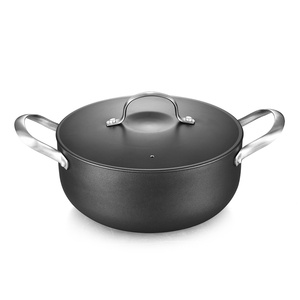 Nhôm Bếp Nấu Ăn đặt cảm ứng chậu và chảo không dính <span class=keywords><strong>Cookware</strong></span> Set với thép không gỉ xử lý - Product Image 3