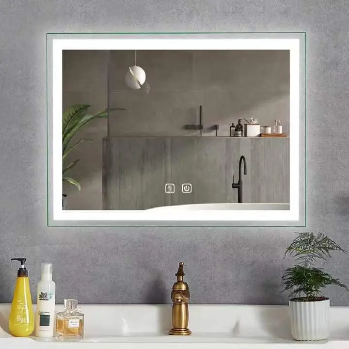 Di alta qualità specchio LED sbrinatore ingrandimento Smart touch screen specchio bagno con luce a led