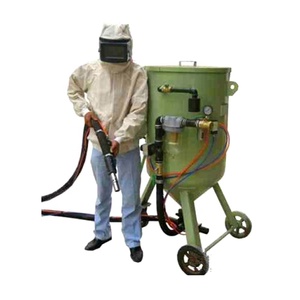 Taşınabilir mobil manuel Mini kum kumlama tankı çelik atış kum kumlama kum kumlama tankı kumlama tankı - Product Image 5
