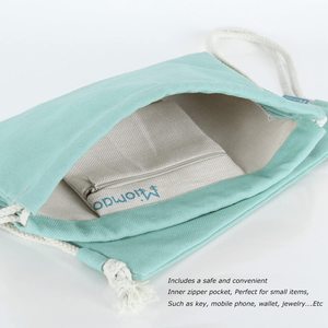 2025 Trung Quốc nhà máy bán buôn tùy chỉnh ánh sáng màu xanh dây kéo Ba Lô Túi thể thao phòng tập thể dục bao gói - Product Image 3