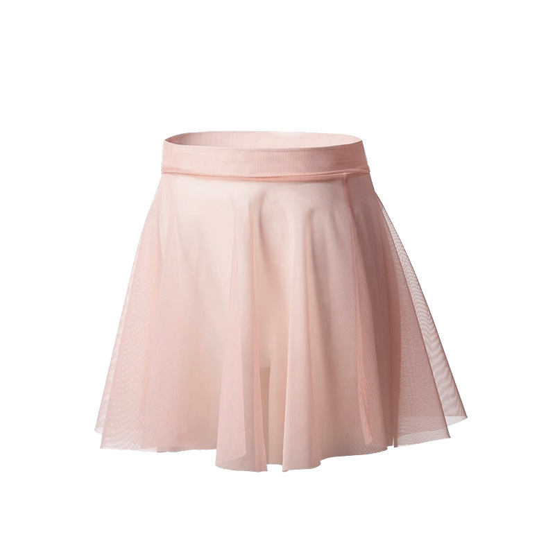 Jupe en maille rose lotus
