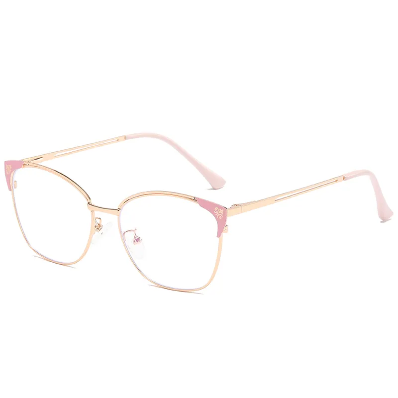 핫 세일 투명 플라스틱 프레임 유리 렌즈 선글라스 UV 저항 여성용 선글라스