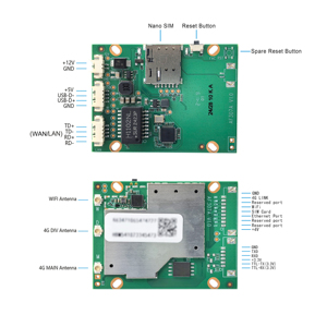 <strong>4G</strong> Module WiFi6 Hotspot Small LTE Router PCB LAN WiFi6 Router Board Modem with <strong>Ethernet</strong> Plug and Play - Product Image 1