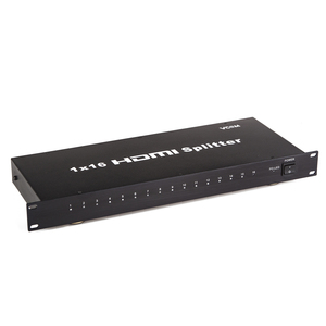 VCOM 1 entrada 16 salida 1080p 3D HDMI Splitter 19 "1U con adaptador de corriente 1 ordenador 16 selector de monitor