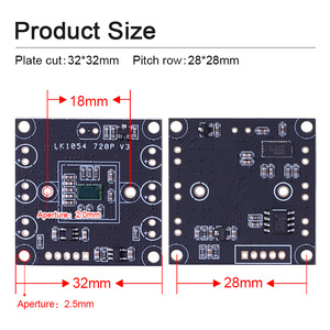 720p 1054 8mm 30 grados Sensor CMOS 30fps UVC Plug & Play Módulo de cámara USB de enfoque manual - Product Image 4