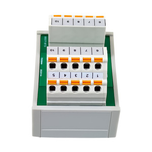 Shimede 10-Channel 24VDC morsettiera a doppio strato 10 terminali a molla tipo di distribuzione potenza in ottone materiale PC - Product Image 2