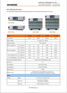 Gwistek ad alta precisione programmabile Ac alimentazione APS-7050 APS-7100 - Product Image 6