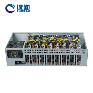 1u server chassis ATX alimentatore 24pin 6pin pc case 8 PCIE X16 HD B85 DDR3 Ram socket Support LGA1150 port 8 gpu case - Product Image 6
