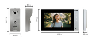 Trudian 7&quot; Smart Home Security Visiophone Video <strong>Intercom</strong> Doorbell Waterproof <strong>Analog</strong> 4 Wire Villa Video Phone Door Entry <strong>System</strong>