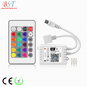 Smart WiFi LED Strip Light Controller 2 porte 144 watt per strisce luminose a LED RGB DC12V DC24V - Product Image 3