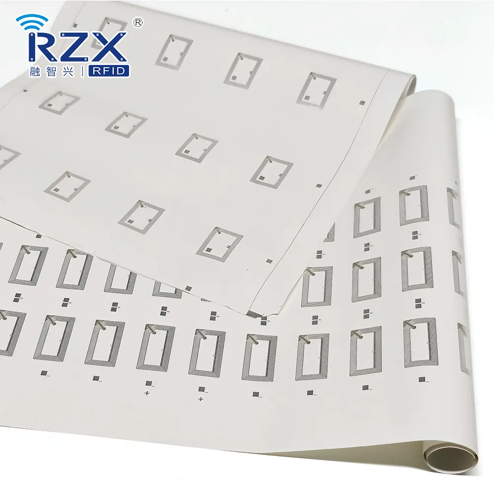 100% biodegradabile eco-friendly RFID Fragile etichetta di carta per la carta di legno intarsio/carta di carta intarsio