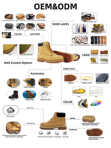 Men's Goodyear Wolverine Work Boots Wedge Waterproof Soft Toe Ankle Boot with Lace-Up Closure Genuine Leather Lining Square Toe - Product Image 6