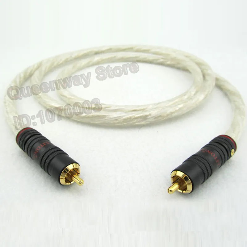 oxygen free copper OFC HI-FI signal cable audio cable gold plated lotus plug RCA coaxial subwoofer cable