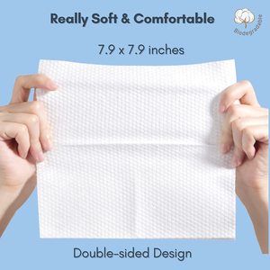 フェイスタオル100% ピュアコットンソフトフェイシャルティッシュ使い捨てドライ & ウェットデュアル - Product Image 4