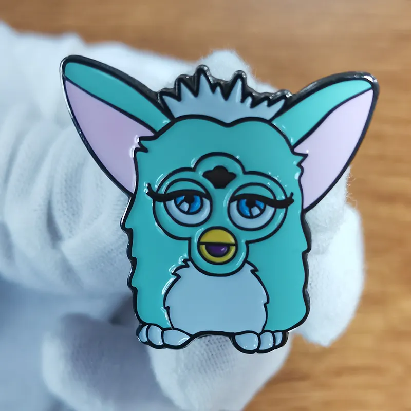 Schattige Furby Vaporwave Email Pin Furby Verbinden Wereldbroche