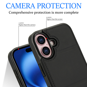 เคสโทรศัพท์หนังสามขาพับได้ kickstabd สำหรับที่ใส่บัตร Google ผิวนอกฝาหลังโทรศัพท์สำหรับ iPhone 1 13 14 15 16 PRO MAX - Product Image 6