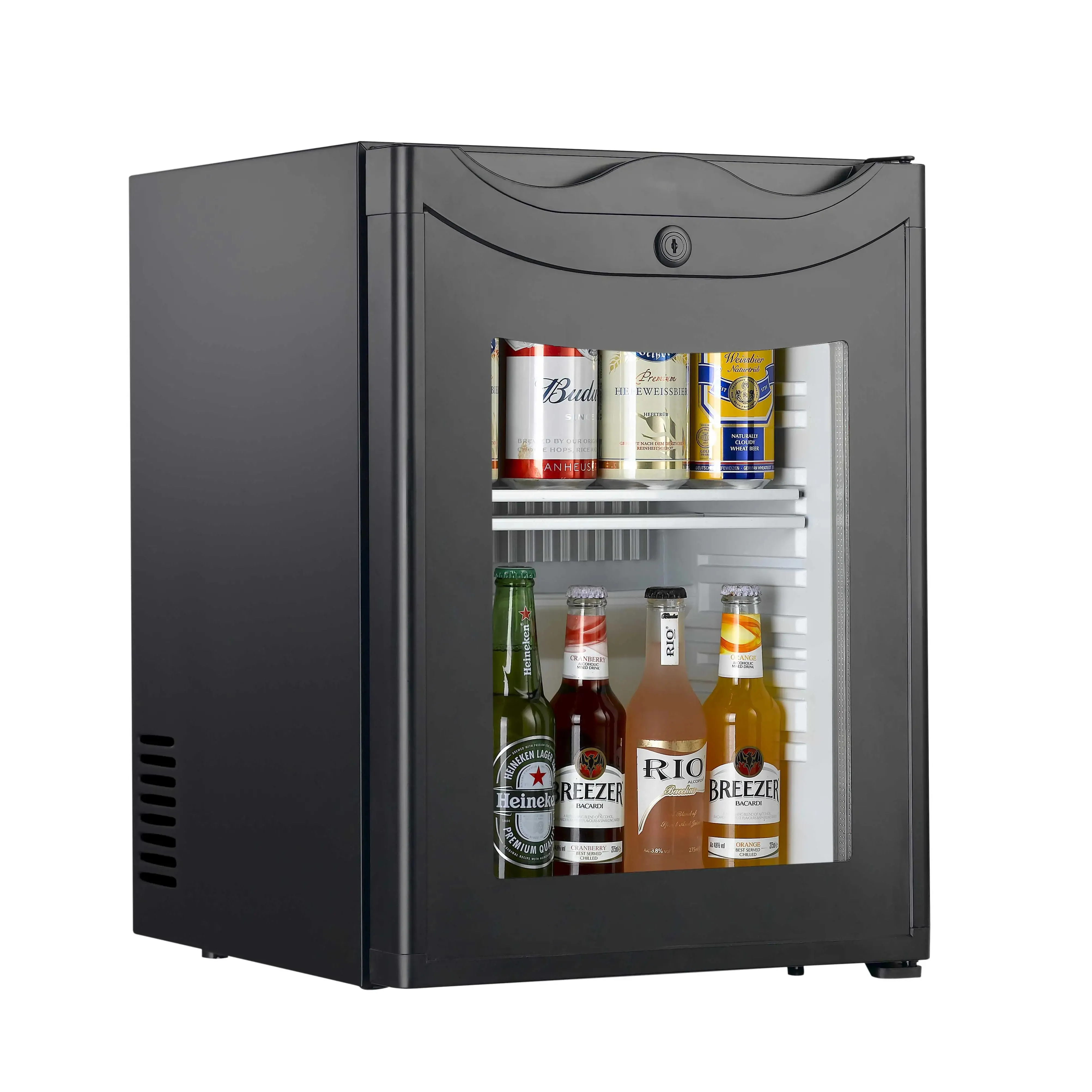 40l Parago Hotel Absorptie Minibar Koelkast Mini Bar Glazen Deur Koelkast Voor Hotel Thuis