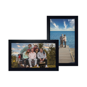 Pros Digital Picture Frame 15.6&quot; Digital Photo Frame Motion <strong>Sensor</strong> IPS Touch Screen Wall-Mounted Share Photos Videos Via Frameo