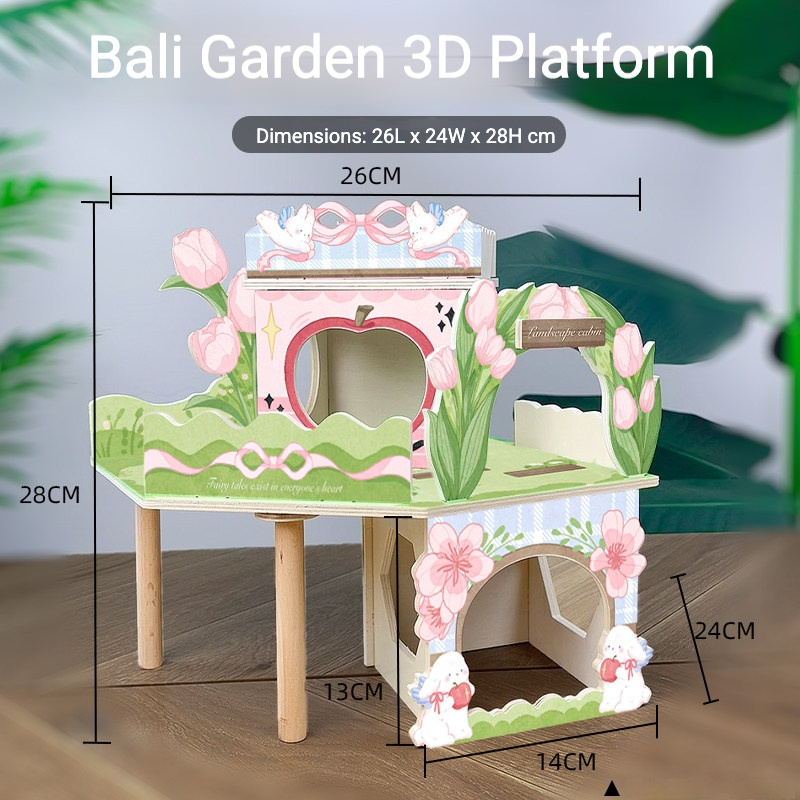 Plataforma 3D rosa/ballet Garden B