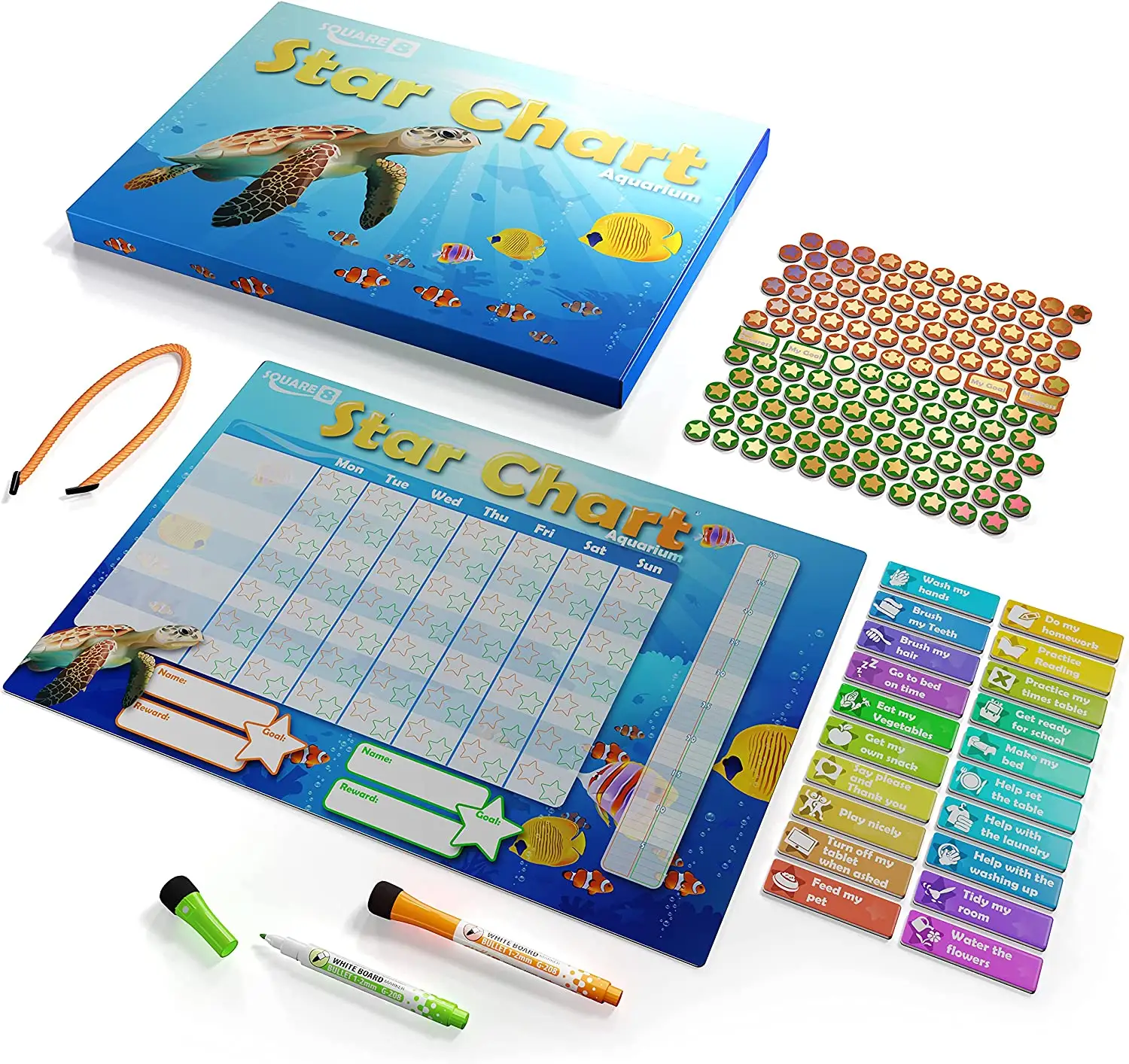 Tabla magnética personalizada de fábrica para tareas infantiles, tabla de imán de nevera con bolígrafo para animar