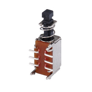 STM con foro ad angolo singolo palo a lancio singolo PCB montato a 6 perni interruttori a pulsante a chiave diritta a 90 gradi - Product Image 3