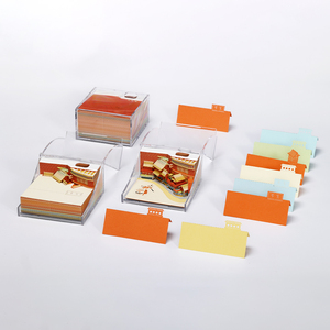 3D Paper Craft Logo Impreso Original Custom Building Block Model To Do List Post Note Pad Calendario diario Paper Cube Memo Pad - Product Image 4