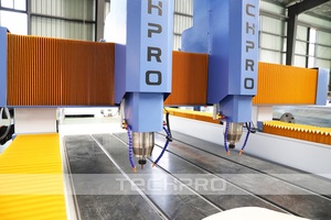 ЧПУ Каменный маршрутизатор 3d CNC каменная скульптурная машина с поворотным устройством для обработки каменной колонны - Product Image 3