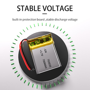 Wholesale Pin Lipo Sạc 703035 Pin Li-polymer <span class=keywords><strong>3</strong></span>.7V Pin <span class=keywords><strong>Lithium</strong></span> Polymer 700Mah 703035 - Product Image 3