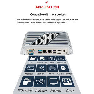 Zeroone günstiger Computer embedded fanless PC Quad Core Mini J4125 Fanless Mini PC Linux Win11 Embedded Computer - Product Image 5