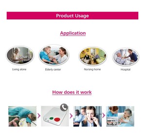 <span class=keywords><strong>PSTN</strong></span> Điện thoại cố định y tế hệ thống cảnh báo cho người già mùa thu phát hiện SOS nút cá nhân từ xa an ninh tự động sử dụng tính năng - Product Image 6